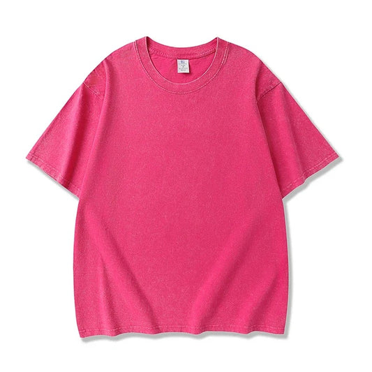 Masculino lavado vintage camisetas rua hip hop retro punk t camisa feminina harajuku casual algodão manga curta lavagem ácida topos