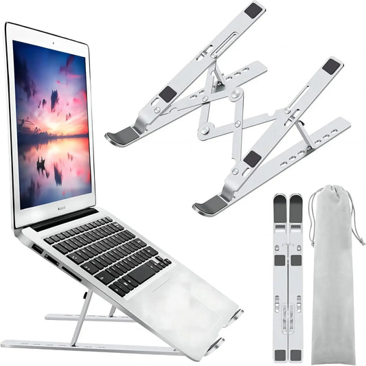 Suporte De Alumínio Ajustável/Regular Para Notebook E Macbook Escritório
