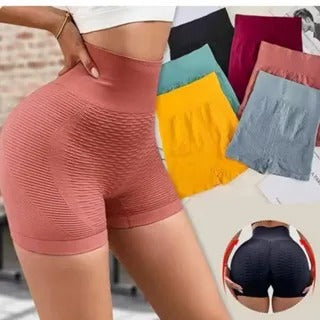 Short Calcinha Encolhe e Diminui Barriga Feminino Cintura Alta Modelador De Cintura Tecido Fitness